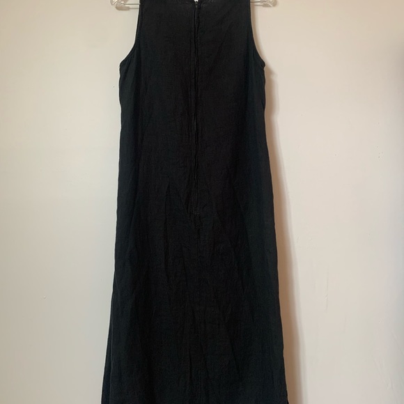 Black sheath dress 100% linen size M - Picture 4 of 4